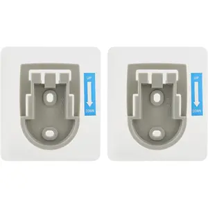 2 count Wall Mounted Replacement Sticky Pads, Adhesive Replacement for Bathroom Shower  Holder, No Drilling Hook  Transparent Adhesive Strip Pad for Handheld Shower Holder