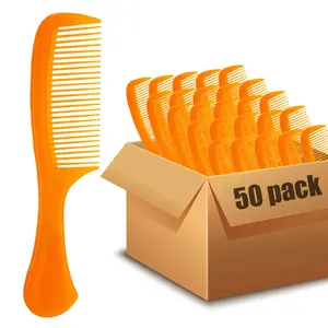 50 Pcs Colorful Hair Combs Bulk for Homeless Disposable Individually Wrapped Thanksgiving Pocket Combs for Women Men Hotel Shelter Homeless Supplies Charity Church Gifts(Stylish Style)