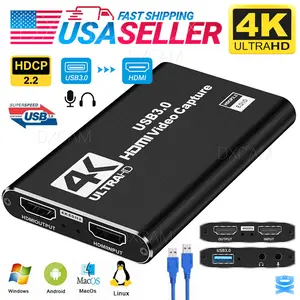 4K Capture Card Audio Video USB 3.0 HDMI Video Capture Device Full HD Recording