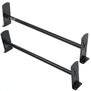 【Summervibes】VEVOR Van Roof Ladder Rack, 2 Bars Alloy Steel Roof Racks, 227 KG Capacity Rain-Gutter Roof Rack, Adjustable Length 910-1460 mm, Van Ladder Rack Compatible with Chevrolet Express, GMC Savana, etc