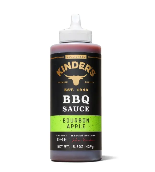 Kinder's Apple BBQ Sauce, 15.5 oz Squeeze Bottle (Flavor) Dip