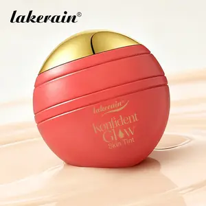 Long-lasting Glow Foundation,  Longwear Liquid Foundation, Waterproof & Sweatproof Skin Tint, Lightweight Highlighter, Multi-Layer Concealing, Even Skin Tone Without Dullness, Smudge-Proof & Fade-Proof, 6 Shades for All Skin Tone