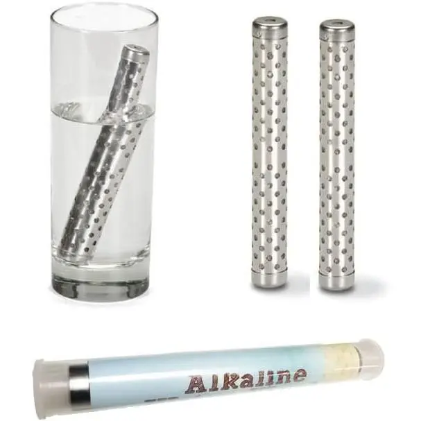 2 Pack Alkaline Water Stick Wand Naturally Raise pH 9.5 Adds Tourmaline, Maifan, Muyu, Far  Stone Reduces ORP Hydration  Portable Make Your Own Mineral  Detox Makes 100 gallons