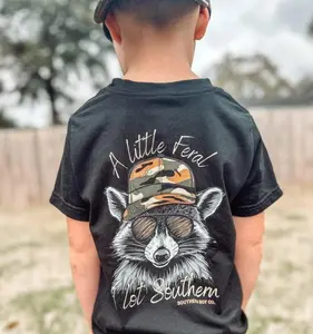 Boys A Little Feral Boy’s Sleeve Youth/Adult T-Shirt Sweatshirt, graphic tees country boy clothes, boys clothing, toddler boy clothing stuff, southern boy clothes, southern apparel outdoor play