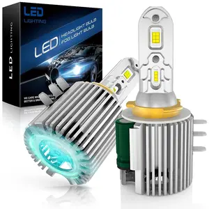Have one to sell? Sell one like this Sell something else  Share H15 LED Headlight Bulbs 6000K 600% Brighter White 8000LM 80W DRL Replace HID 2X