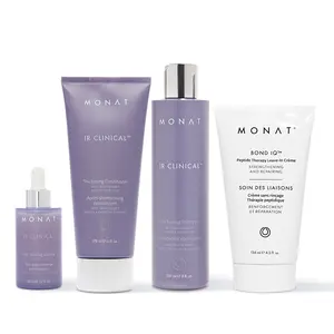 MONAT IR Clinical Hair Thinning Defense System + Bond IQ Peptide Therapy Leave-In Crème | Strengthening & Hair Thinning Defense Support Set Hair Treatment Solution Hair Care Essence Hair Scalp Moisturizer Repair