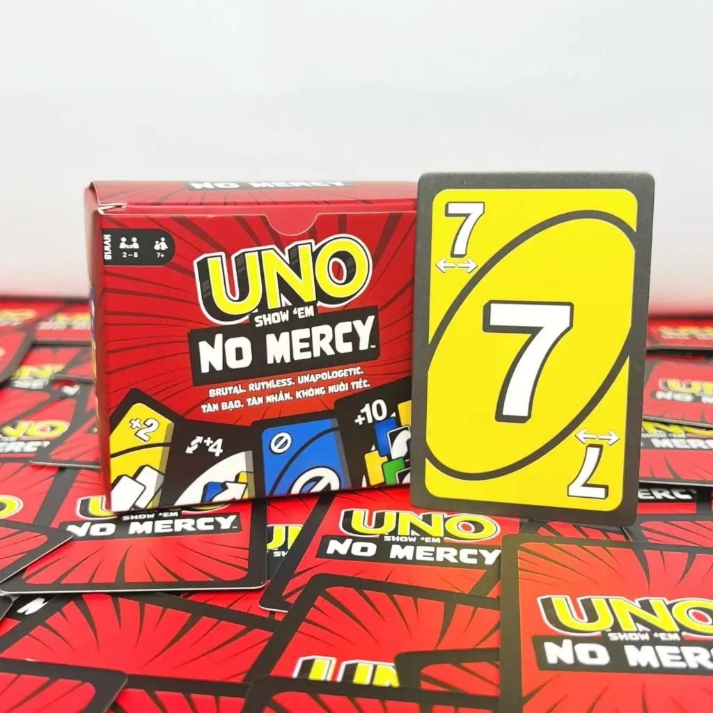 UNO No Mercy Extreme Fun Edition – Premium Party Card Game with 165-220 Cards