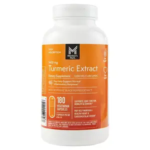 Member's Mark Extra Strength Turmeric Extract Vegetarian Capsules ( 1400 mg., 180 count ) Optimum Healthcare Dietary Edible Fitness