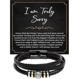 Apology Gifts For Men, I'm Sorry Bracelet Gift For Him, I'm Sorry For Hurting You Bracelet For Him, Sorry Gifts For Him from Girlfriend Love You Forever