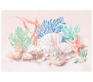 Safavieh Coral Shore Washable 2'-3" x 4' Kitchen Mat