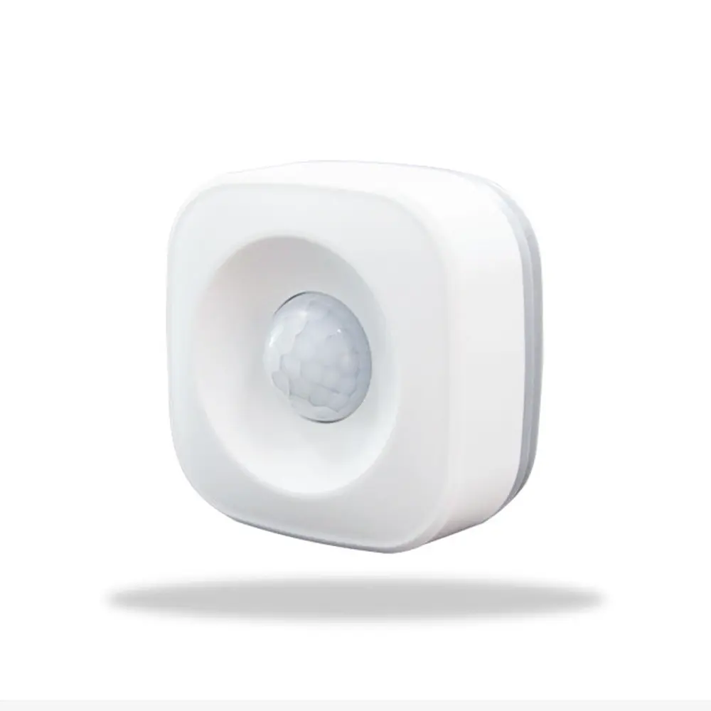 Tuya Wi-Fi Human Body Infrared Motion Sensor - 65x65mm Compact Synthetic Sensor for Smart Home Indoor Use, Single Unit for Entryway/Living Room, Human Detection Triggers Lights, Cameras or Alarms, Smart Home Users, Detects Human Movement