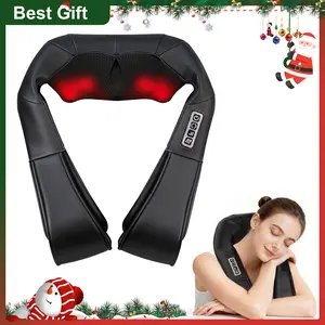 Shiatsu Back and Neck Massager, Back Massager Deep Tissue Kneading Neck and Shoulder Massage with Heat, Electric Massage Pillow Mother Day Gift Ideas