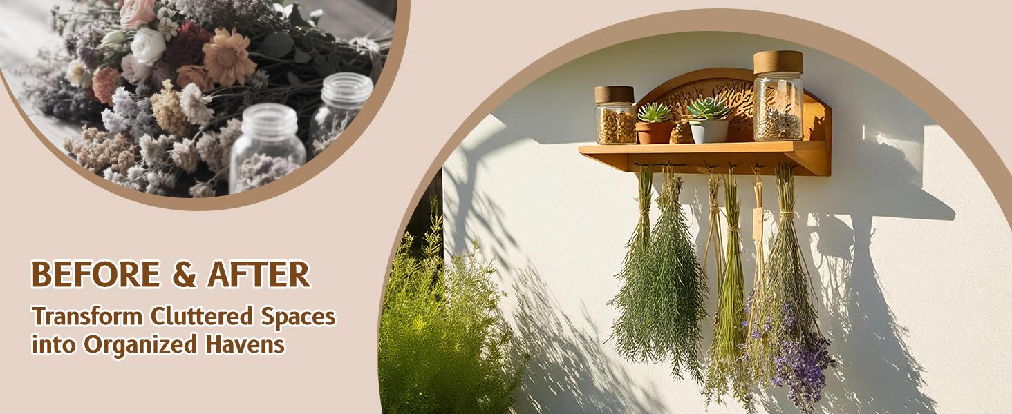 Rustic Herb Drying Rack Hanging - Artistic Life Tree Design for Kitchen Witches & Gardeners - Holds 11 Bouquets - Saving Space Herb & Flower Dryer - Gift for Crafters - Wall Art Décor Rustic Herb Drying Rack Hanging - Artistic Life Tree Design for Kitchen Witches & Gardeners - Holds 11 Bouquets - Saving Space Herb & Flower Dryer - Gift for Crafters - Wall Art Décor