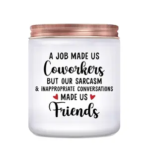 Funny Coworker Gifts for Women Men - Coworker Leaving Gifts - New Job, Going Away, Retirement, Farewell, White Elephant, Birthday Gift for Co-Worker Friends, Lavender Candles, Scented Candle