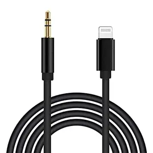 Aux Cord for iPhone, Apple MFi Certified Lightning to 3.5mm Aux Cable for Car Compatible for iPhone 14 13 12 11 Pro Max XS XR X 8 7 6 iPad iPod to Car Home Stereo Speaker Headphone, 3.3FT Black Connector Plug