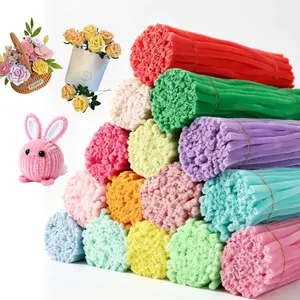 DIY Pipe cleaner, craft materials, 100 pcs, chenille strips, Halloween decorative art supplies, creative DIY room decorations, craft accessories, bouquet making, doll making