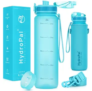 1L Slim BPA-Free Leak-Proof Plastic Sports Water Bottle with No-Sweat Sleeve, Fruit/Tea Strainer, Portable, Lightweight, Washable, Reusable - Ideal for Gym, Travel,summervibes outdoorfun