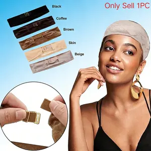 1Pc Velvet Wig Grip Headband, Adjustable Elastic Band, Non-Slip Stretch Cotton Wig Scarf, Headband Head Wrap