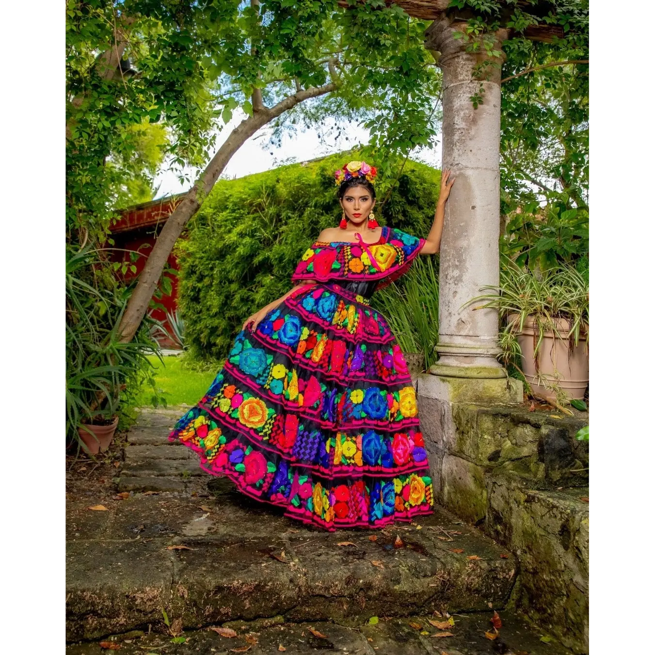 guatemalan traditional dress Guatemalan Tapestry Dress S/M  OMNIA
