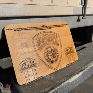 California Department of Corrections / Law Enforcement Decor Gift Wooden Engraved Plaque