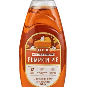 H-E-B Limited Edition Pumpkin Pie Ultra Dish Soap 28 oz NEW Rare Seasonal Large