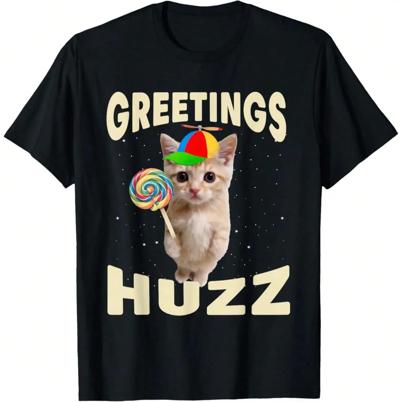 Greetings Huzz Funny Gen Z Gen Alpha Slang Meme T-Shirt Daily T-Shirt Women Kids Girls T-Shirt Cute Cartoon Clothes