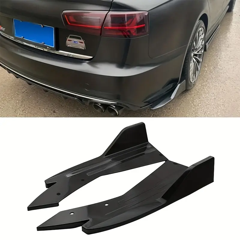 Car Rear Bumper Guard Spoiler, Automotive Universal Car Bumper Decoration, Body Scratch Protection, Exterior Modification Accessories, Wing Spoiler