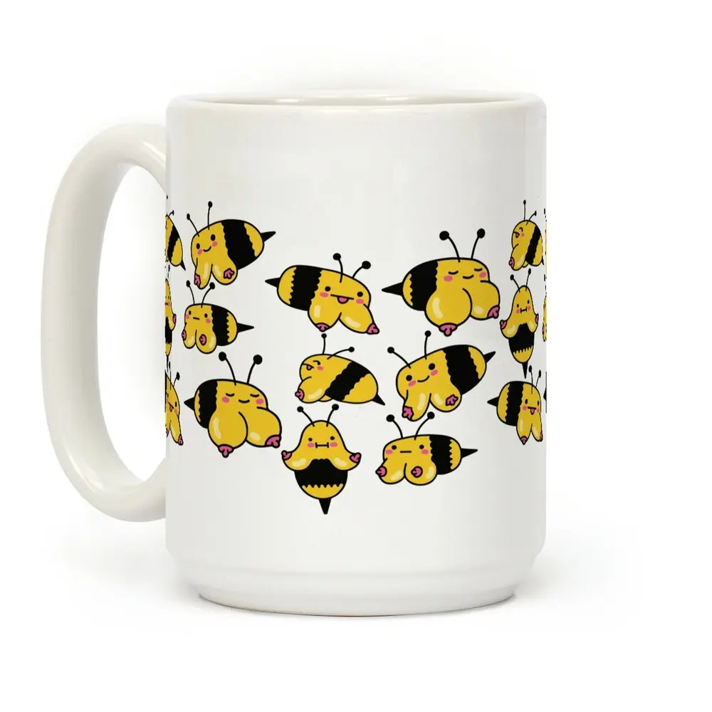Boobees Pattern Coffee Mug, funny Coffee Mug