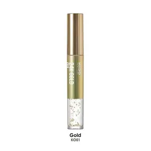 Kiss New York Professional 100% Natural Gold KO01 Lip Oil - Lightweight, Moisturizing Lip Care Treatment with Argan, Jojoba, Shea, Coconut Oils for Glossy Shine, Hydrating, Nourishing Moisture Locking