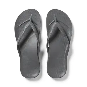 Arch Support Flip Flops - Comfortable & Supportive Sandals for Women & Men - Charcoal - Archies Footwear