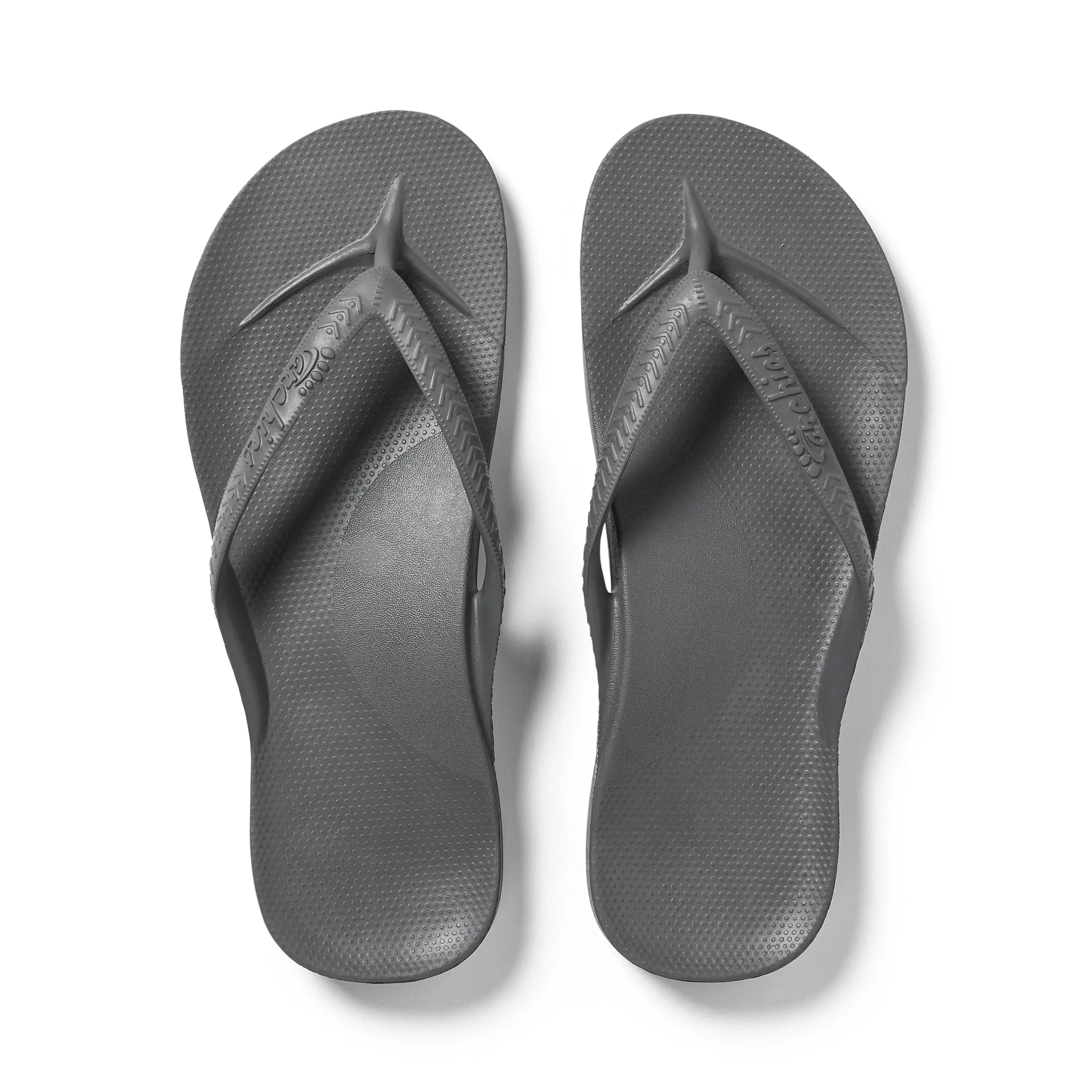 ARCHIES | Charcoal Arch Support Flip Flops for Men & Women – Orthotic Sandals for Plantar Fasciitis Relief – Lightweight, Cushioning, Shock-Absorbing Slippers, Sandals for Walking, Foot Pain & All-Day Comfort