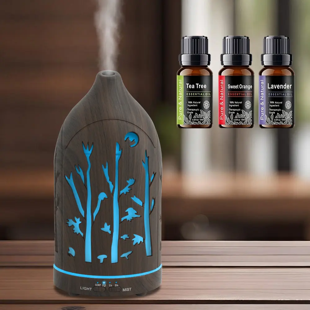Ultrasonic Quiet Aroma Diffuser Humidifier - 7 Color Changing LED Lights, Auto Shut-Off Function, Home Appliance Diffuser, Diffusers