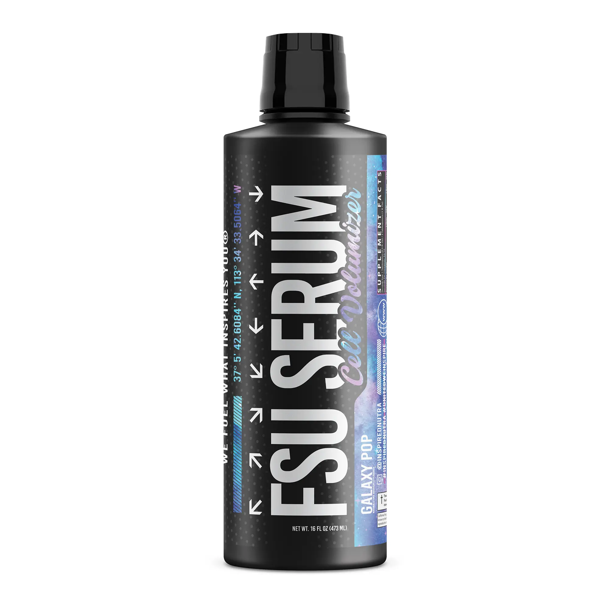 Inspired Nutra FSU Serum - 32-Serving Glycerol-Based Edible Liquid Dietary Supplement, Non-Stimulant Preworkout with Protein Add-On for US Fitness Enthusiasts, Nutrition Support, Supplements