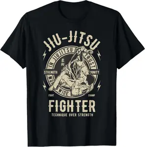 100% Cotton JIU JITSU Shirt BJJ T Shirt Brazilian Jiu Jitsu T-Shirt