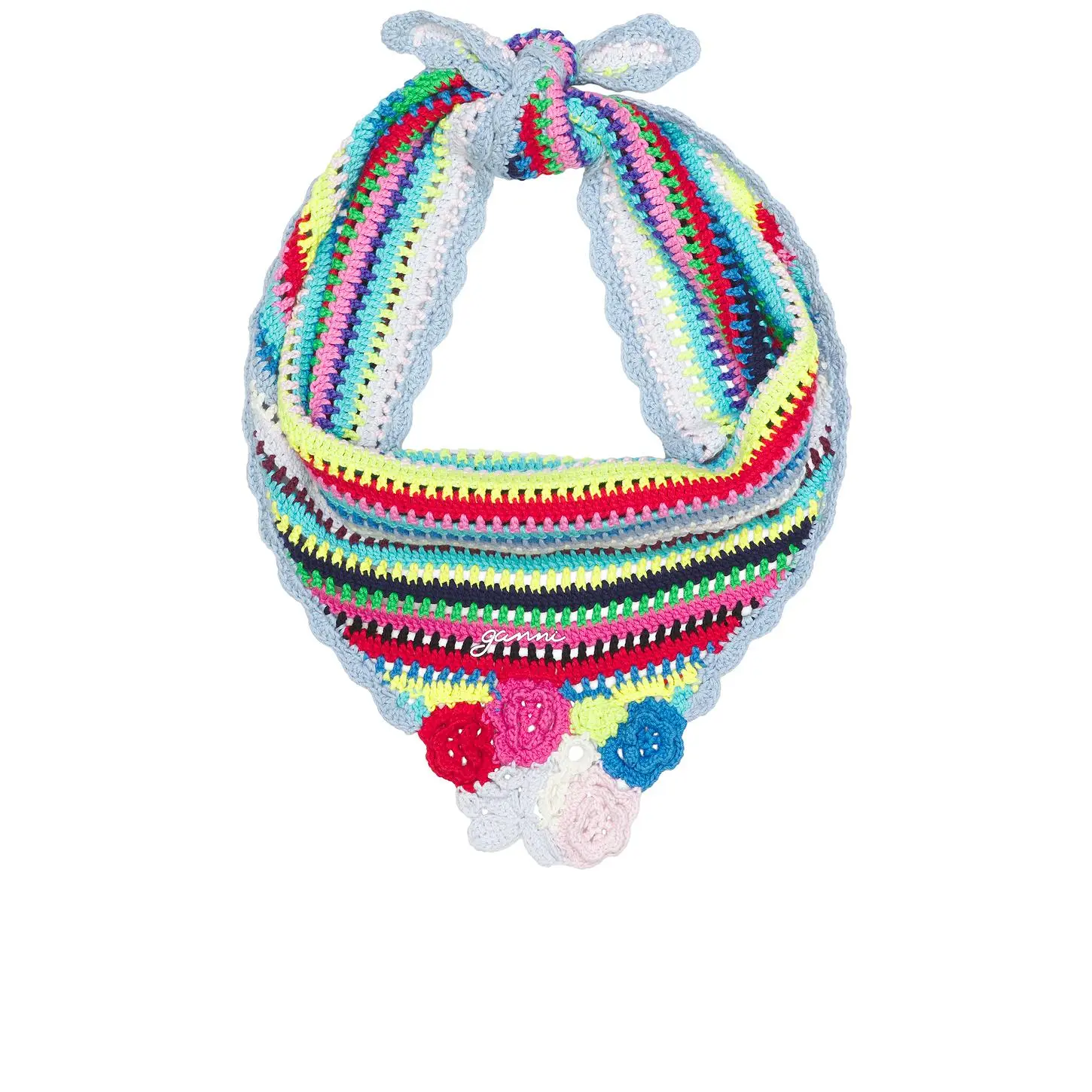 Ganni Triangular Scarf in Multicolor