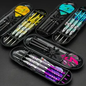 Professional high-quality hard dart set with exquisite patterns and stable flight wings, consisting of 3 pieces. Easy-to-control trick throws and 3-dart games, meeting the needs of professional players and enthusiasts Darts Gear