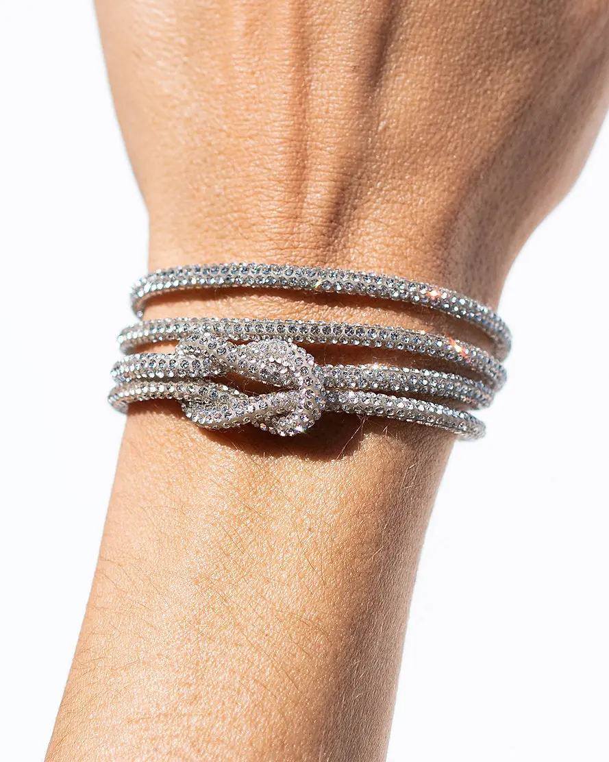 Knot Bracelet Set - Crystal