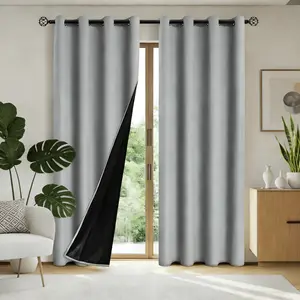 Blackout Curtain Panel, 1 Piece, 100% Light Blocking Window Treatment, Insulation & Soundproofing, Ideal for Bedroom & Living Room Decor