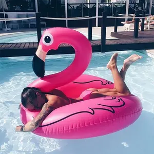 Summer Rose Inflatable Flamingo Pool Float for Adults, Fun Beach Floaties, Inflatable Pool Toy, Perfect for Pool Parties and Beach Vacations