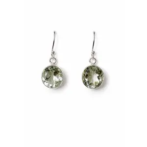 Prasiolite Drop Earrings