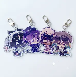 Unstable Four Universes Minecraft Acrylic Keychain, Universe MCYT Yt Translucent Acrylic Keychains