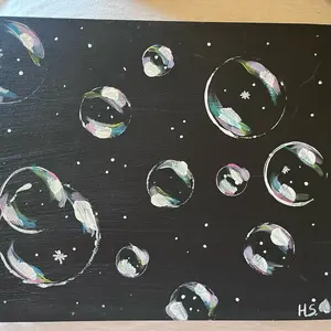 Bubble acrylic painting