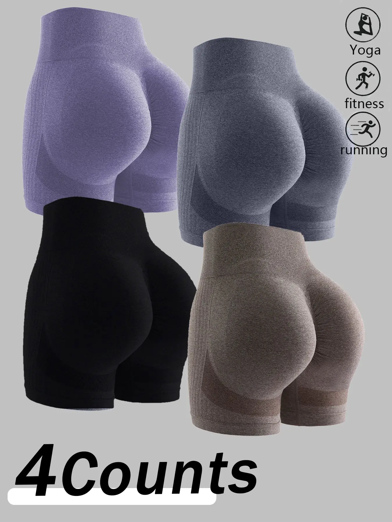 High-Waisted Butt-Lifting Yoga Pants Set, Breathable Mesh Running Shorts, Comfortable and Stylish, Summer Sweat-Proof Fitness Shorts, Gym Yoga Shorts