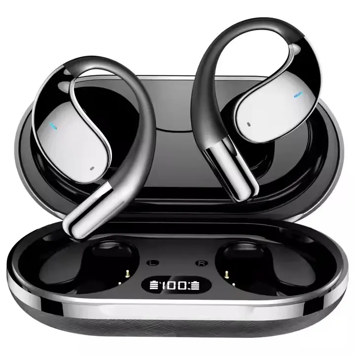 AI Translator Earbuds Real-Time, 3-in-1 Ultra Open Ear Bluetooth Headphone Translator 144 Languages & Accents, with Charging Case for Travel & Learning & Business Negotiation, iOS & Android Compatible