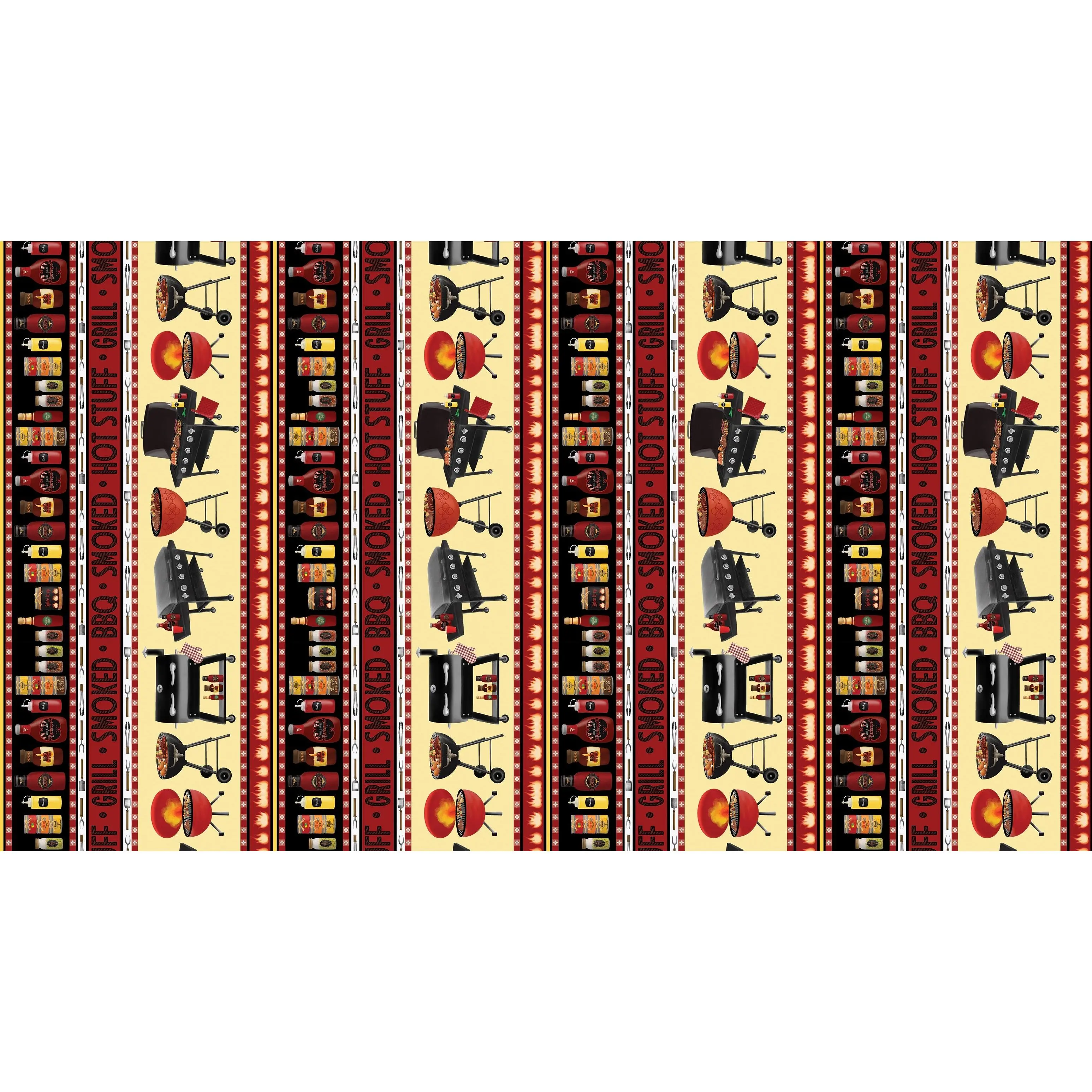 Fabric Benartex Multi Stripe Hot Stuff by the Quarter Yard 15084-99