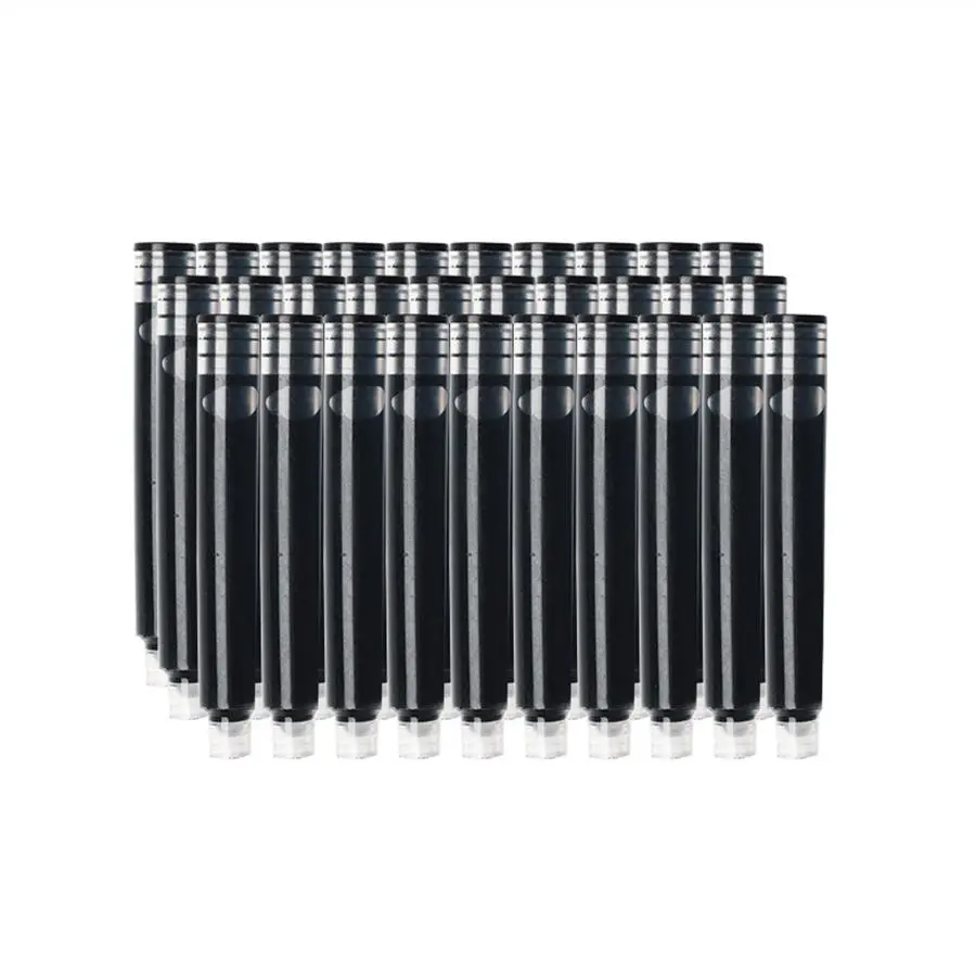 3.4mm Fountain Pen Ink Cartridge, 30/50pcs Convenient Writing Ink Refill Office Stationery Writing Tools Ink Cartridge, Multiple Pack Sizes, Office Stationery & Supplies