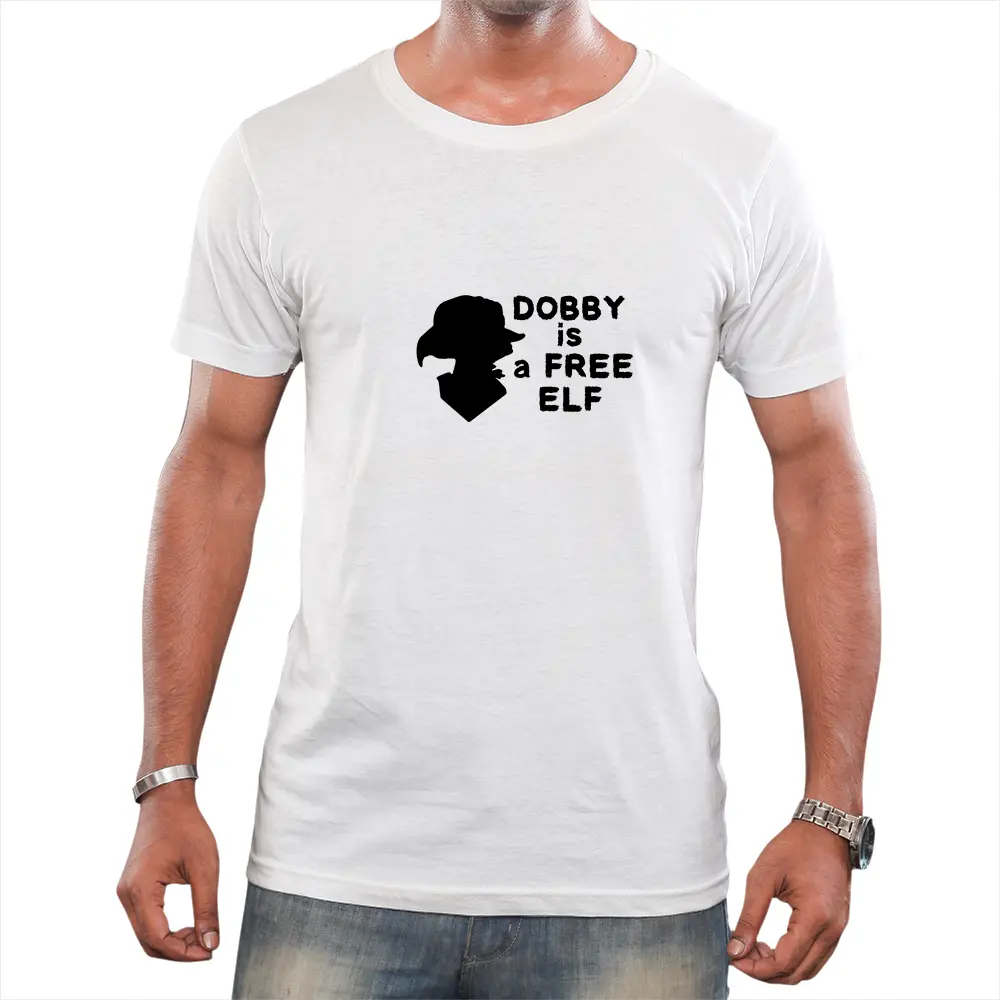 Dobby is a Free Elf: Silhouette of Dobby from Harry Potter in T-Shirt Print
