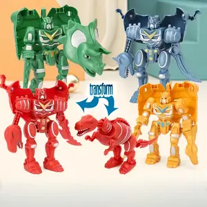 Dinosaur Tank  Figure Transforming Robot Toy, Safe Durable Easy Assembly Educational Gift for Kids, Build and Combine Robot with Weapon, Perfect Christmas Gift for Boys and Girls, dinosaur toys, robot toys