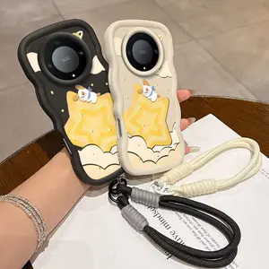 1 Piece Suitable For Honor Magic 7 Lite/400/400 Lite/Magic 6 Lite/Magic 5 Lite/200 Smart /90 Smart/70 Lite Star Puppy Designed Phone Case Cover For Outdoor With Flexible And Non-Slip And Lanyard Compatible With Magic 5 Lite