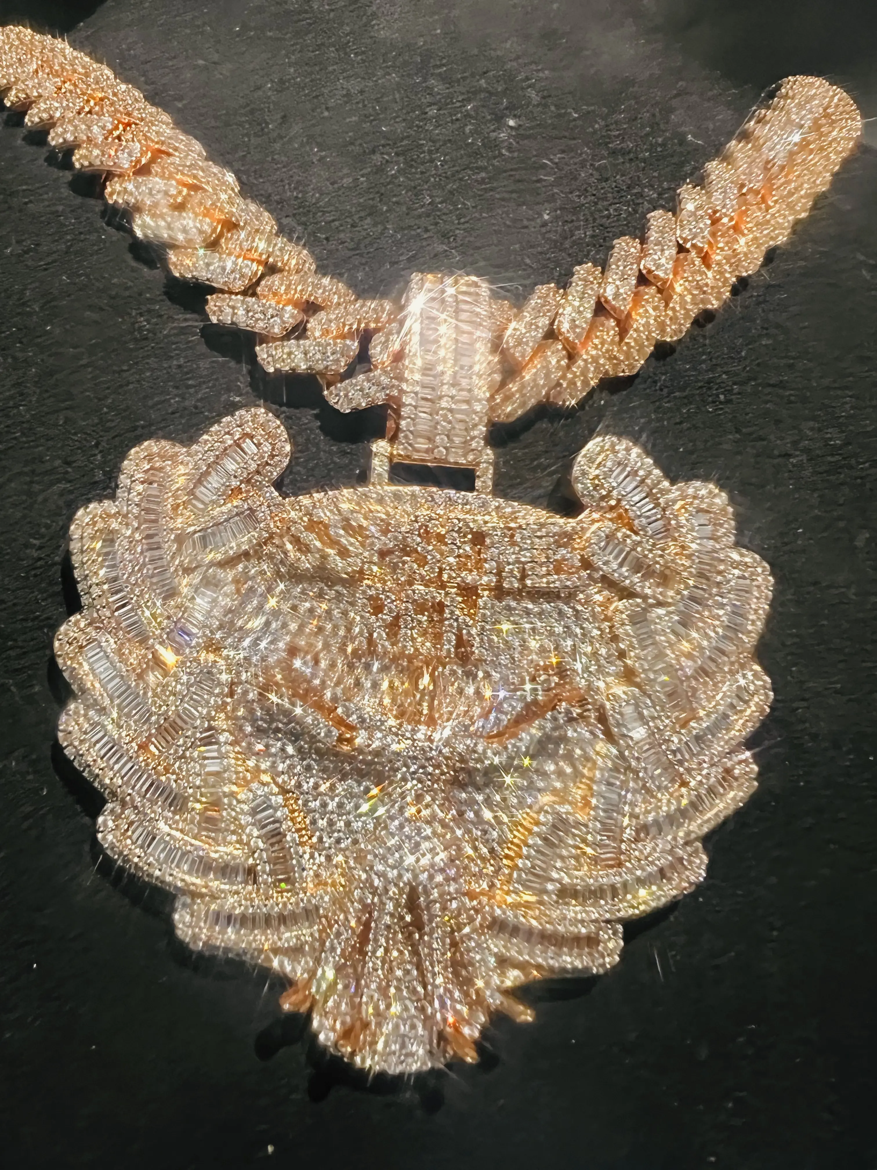 Customized Multi Foot Jesus Pendant VVS Diamond Pendant Luxury Aesthetics High end Hip Hop Rose Gold Customized Symbol Pendant, Wedding Anniversary Gift, Birthday Gift